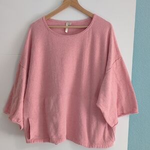 J.jill Cotton Cashmere Cozy Oversized Boxy Relaxed Fit Sweater Kimono Sz XL